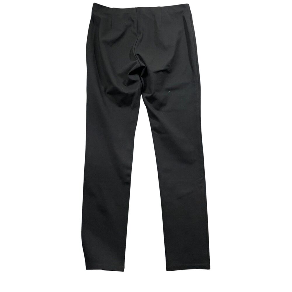 Eileen Fisher Small Black Pull On Elastic Waist Viscose Blend Straight Leg Pants - Picture 6 of 6
